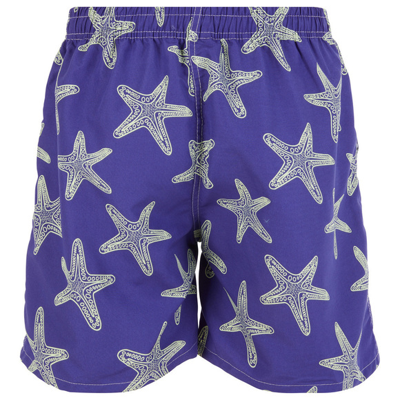 Men Swimming Trunks Beach Shorts SwimSuit Pockets & Mesh Lining, Starfish, NEW - Picture 3 of 6